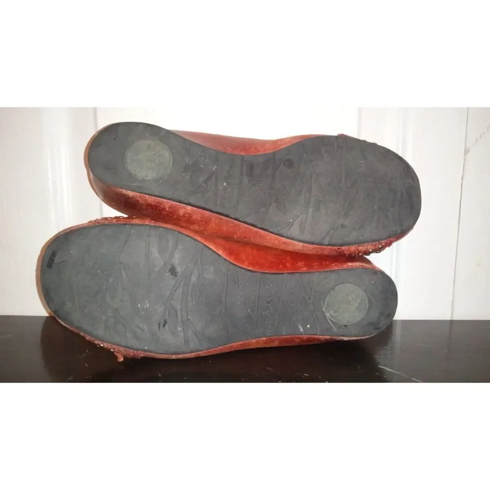 Nurture Women's‎ Leather metal dot studded tip closed toe flats